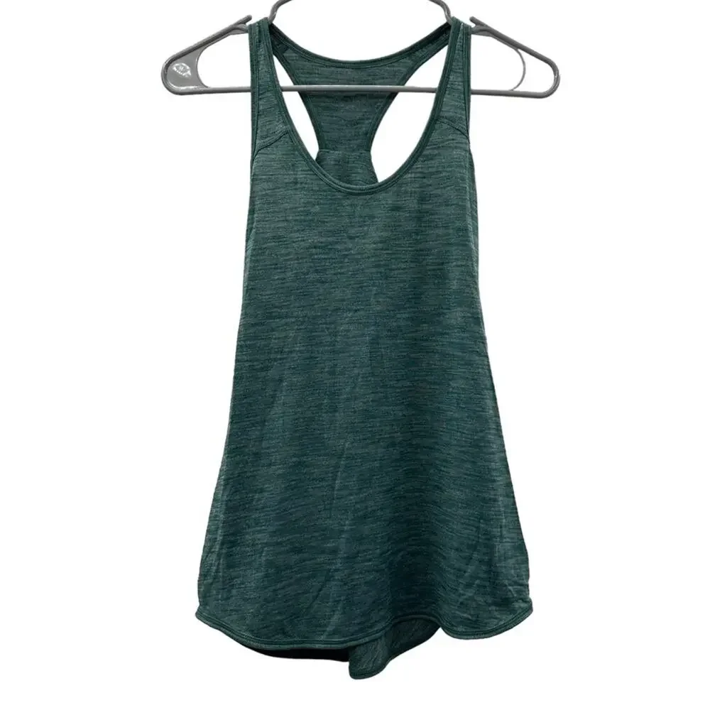 Lululemon Essential Tank in Heathered Deep Green Size‎ S